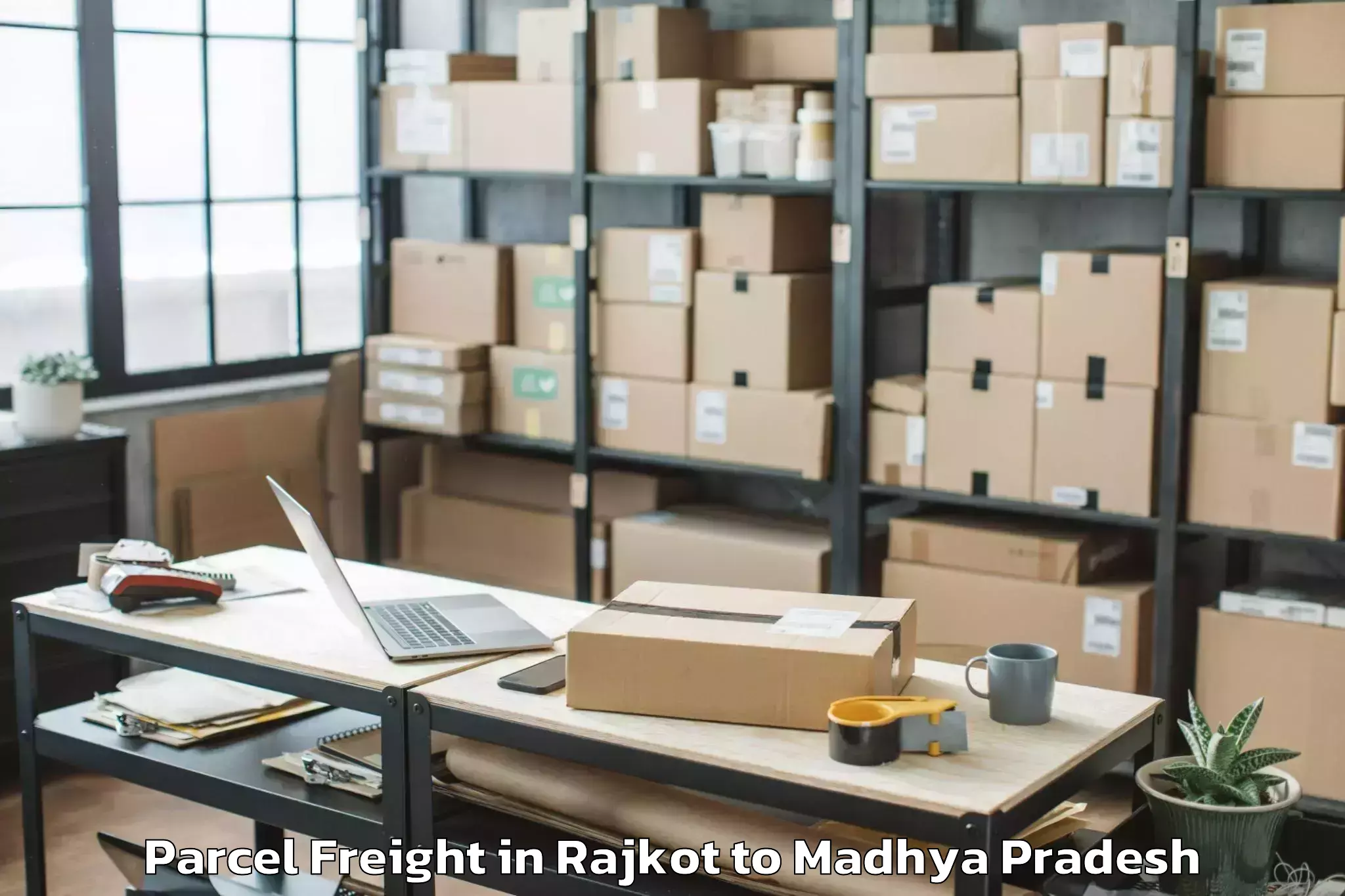 Easy Rajkot to Deori Khas Parcel Freight Booking